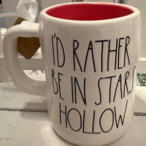 Rae Dunn Cream and Red Mug - Stars Hollow